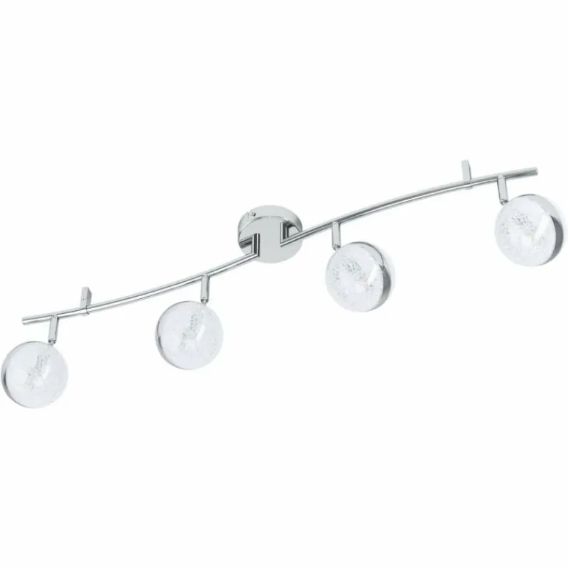Luminaires Eglo Spot de plafond EGLO SALTO LED Chrome, 4 lumières* Éclairage Led