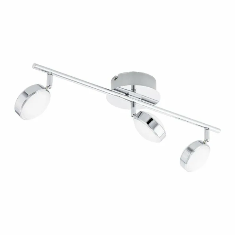 Luminaires Eglo Spot de plafond Eglo SALTO LED Chrome, 3 lumières* Éclairage Led