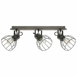 Lampes Vintages & Rétros-Luminaires Eglo Spot de plafond EGLO SAMBATELLO Brun, Argenté, 3 lumières