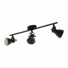 Luminaires Eglo Spot de plafond EGLO SERAS LED Noir, 3 lumières* Éclairage Led