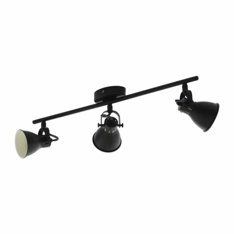 Luminaires Eglo Spot de plafond EGLO SERAS LED Noir, 3 lumières* Éclairage Led