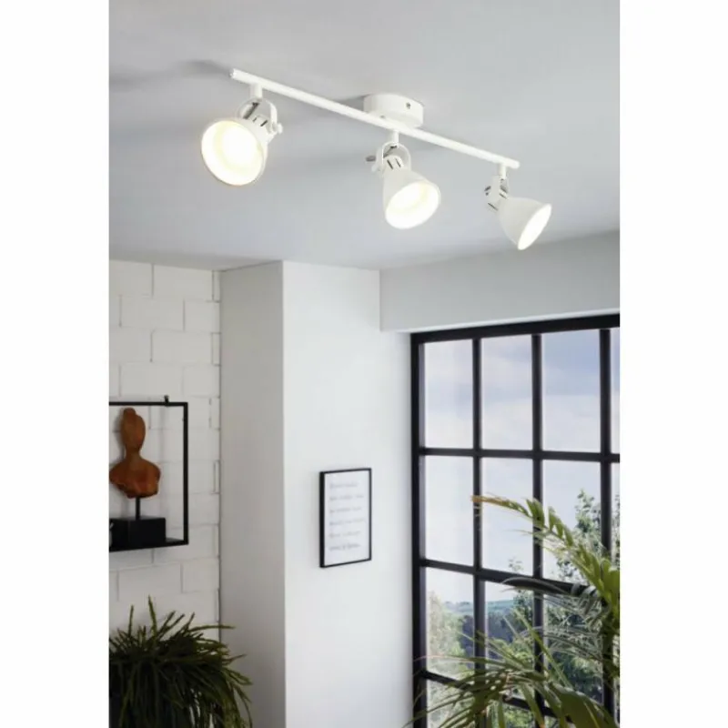 Luminaires Eglo Spot de plafond EGLO SERAS LED Blanc, 3 lumières* Spots Et Projecteurs