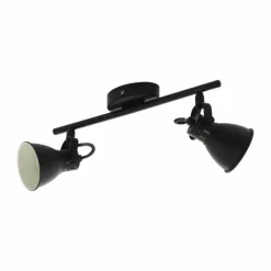 Luminaires Eglo Spot de plafond EGLO SERAS LED Noir, 2 lumières* Éclairage Led