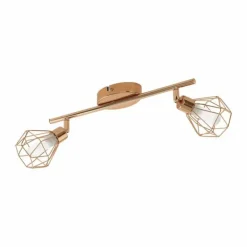 Luminaires Eglo Spot de plafond Eglo ZAPATA LED Cuivre, 2 lumières