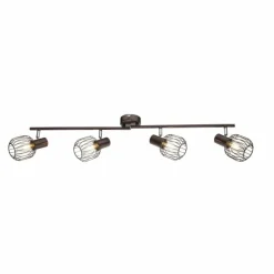 Luminaires Globo Lighting Spot de plafond Globo Akin Brun, 4 lumières* Plafonniers