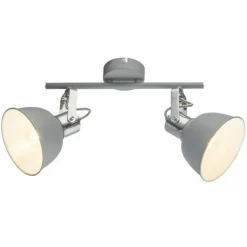 Luminaires Globo Lighting Spot de plafond Globo Gerda Gris, 2 lumières* Spots Et Projecteurs