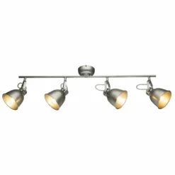 Luminaires Globo Lighting Spot de plafond Globo Hernan Gris, Argenté, 4 lumières* Spots Et Projecteurs