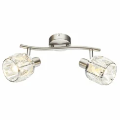 Lampe Turque-Luminaires Globo Lighting Spot de plafond Globo Kris Nickel mat, 2 lumières