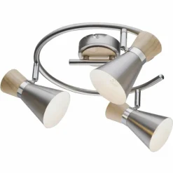 Luminaires Globo Lighting Spot de plafond Globo Nickel mat, 3 lumières* Spots Et Projecteurs