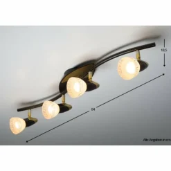 Luminaires Globo Lighting Spot de plafond Globo Novara Or, Rouille, 4 lumières