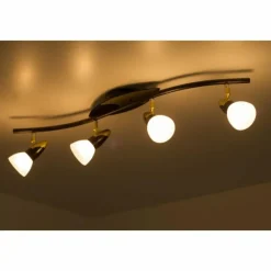 Luminaires Globo Lighting Spot de plafond Globo Novara Or, Rouille, 4 lumières