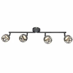 Luminaires Globo Lighting Spot de plafond Globo OHIO LED Gris, 4 lumières* Spots Et Projecteurs