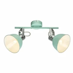 Luminaires Scandinaves-Luminaires Globo Lighting Spot de plafond Globo Roli Vert, 2 lumières