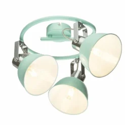 Luminaires Scandinaves-Luminaires Globo Lighting Spot de plafond Globo Roli Vert, 3 lumières