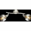 Luminaires Globo Lighting Spot de plafond Globo ROMAN LED Nickel mat, 2 lumières
