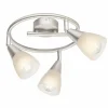 Luminaires Globo Lighting Spot de plafond Globo Tadeus I Nickel mat, 3 lumières* Spots Et Projecteurs