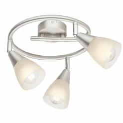Luminaires Globo Lighting Spot de plafond Globo Tadeus I Nickel mat, 3 lumières* Spots Et Projecteurs