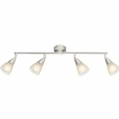 Luminaires Globo Lighting Spot de plafond Globo Tadeus I Nickel mat, 4 lumières* Spots Et Projecteurs