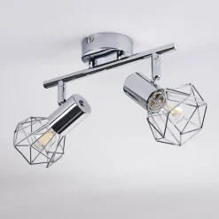 hofstein Spot de plafond Globo Xara Chrome, 2 lumières