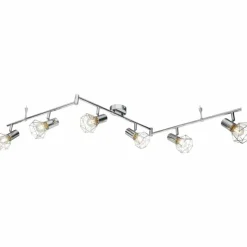 Luminaires Globo Lighting Spot de plafond Globo Xara I Chrome, 6 lumières* Spots Et Projecteurs