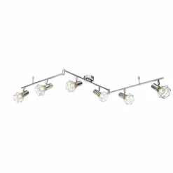 Luminaires Globo Lighting Spot de plafond Globo Xara I Chrome, 6 lumières* Spots Et Projecteurs