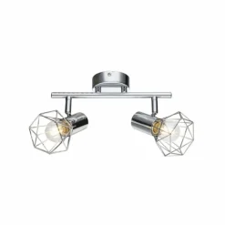 Luminaires Globo Lighting Spot de plafond Globo Xara I Chrome, 2 lumières* Spots Et Projecteurs