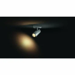 Luminaires Philips Spot de plafond, kit de base Philips Hue Ambiance White Buratto Argenté, 1 lumière, Télécommandes