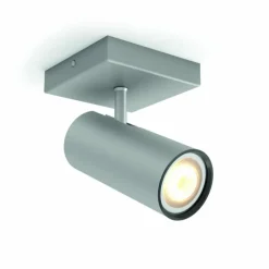 Luminaires Philips Spot de plafond, kit de base Philips Hue Ambiance White Buratto Argenté, 1 lumière, Télécommandes