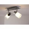Luminaires Brilliant Spot de plafond LED Brilliant Leuchten Chrome, Blanc, 2 lumières