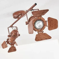 hofstein Spot de plafond Lichinga Rouille, 2 lumières* Spots Et Projecteurs