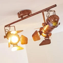 hofstein Spot de plafond Lichinga Rouille, 2 lumières* Spots Et Projecteurs