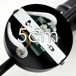 Lampes Industrielles-hofstein Spot de plafond Lichinga Noir, 4 lumières