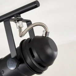 Lampes Industrielles-hofstein Spot de plafond Lichinga Noir, 4 lumières