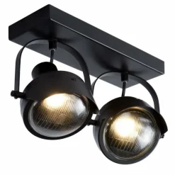Lampes Industrielles-Luminaires Lucide Spot de plafond Lucide CICLETA Noir, 2 lumières