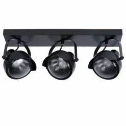 Lampes Industrielles-Luminaires Lucide Spot de plafond Lucide CICLETA Noir, 3 lumières