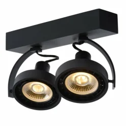 Lampes Industrielles-Luminaires Lucide Spot de plafond Lucide DORIAN LED Noir, 2 lumières