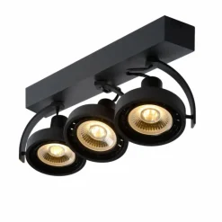 Lampes Industrielles-Luminaires Lucide Spot de plafond Lucide DORIAN LED Noir, 3 lumières