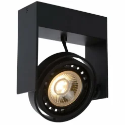 Lampes Industrielles-Luminaires Lucide Spot de plafond Lucide GRIFFON Noir, 1 lumière