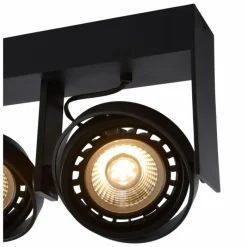 Lampes Industrielles-Luminaires Lucide Spot de plafond Lucide GRIFFON Noir, 2 lumières