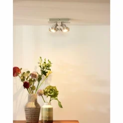 Lampes Industrielles-Luminaires Lucide Spot de plafond Lucide LANDA LED Chrome, 2 lumières