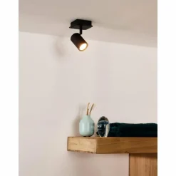 Lampes Industrielles-Luminaires Lucide Spot de plafond Lucide LENNERT LED Noir, 1 lumière