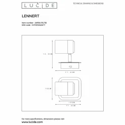 Lampes Industrielles-Luminaires Lucide Spot de plafond Lucide LENNERT LED Noir, 1 lumière