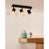 Lampes Industrielles-Luminaires Lucide Spot de plafond Lucide LENNERT LED Noir, 3 lumières