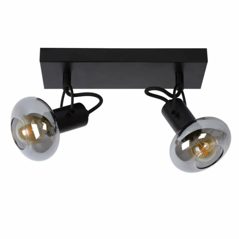 Luminaires Lucide Spot de plafond Lucide MADEE Noir, 2 lumières