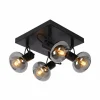 Luminaires Lucide Spot de plafond Lucide MADEE Noir, 4 lumières