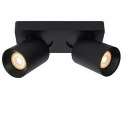 Luminaires Lucide Spot de plafond Lucide NIGEL LED Noir, 2 lumières* Éclairage Led