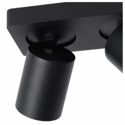 Luminaires Lucide Spot de plafond Lucide NIGEL LED Noir, 2 lumières* Éclairage Led