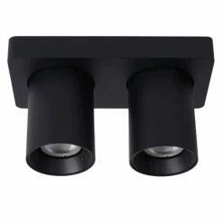 Luminaires Lucide Spot de plafond Lucide NIGEL LED Noir, 2 lumières* Éclairage Led