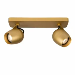 Lampes Dorées-Luminaires Lucide Spot de plafond Lucide PRESTON LED Or, Laiton, 2 lumières