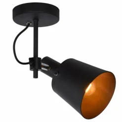 Lampes Industrielles-Luminaires Lucide Spot de plafond Lucide QUINNY Noir, 1 lumière